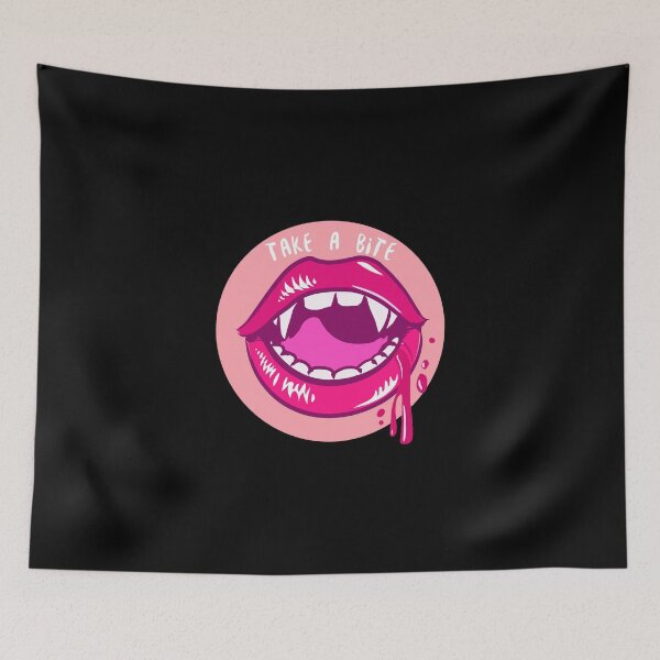 Item preview,  Halloween cartoon. Big vampire lips. designed and sold by BeebopGraphics.