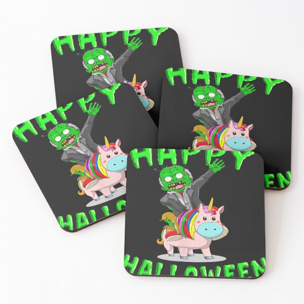 Item preview, Happy Halloween Unicorn and Zombie lovers designed and sold by LaThresRice.