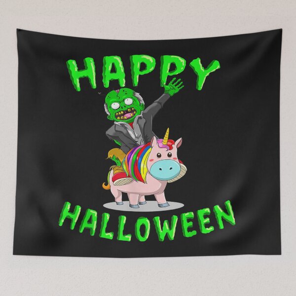 Item preview, Happy Halloween Unicorn and Zombie lovers designed and sold by LaThresRice.