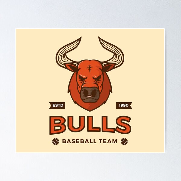 Item preview, Bulls Baseball Team designed and sold by wazoosi.