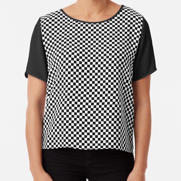 checkerboard print shirt