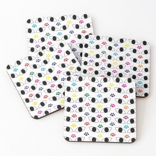 Item preview, Cat Eyes and Colorful Cat Paws designed and sold by Nisha Prabhu.