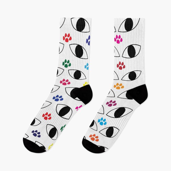 Item preview, Cat Eyes and Colorful Cat Paws designed and sold by Nisha Prabhu.