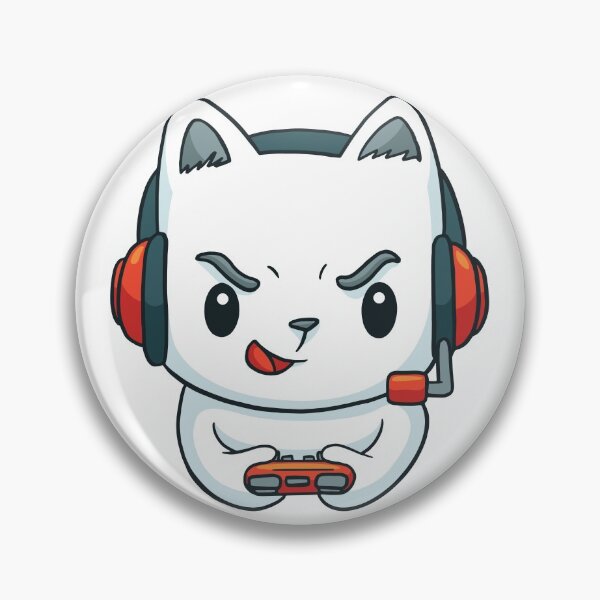 Item preview, Cute Gaming Cat Videojuego Computadora Videojuego PC designed and sold by lotushaza.
