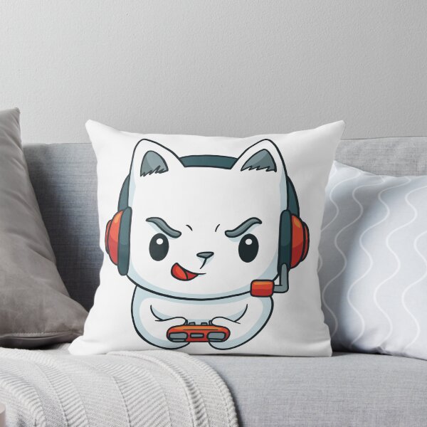 Aperçu de l'œuvre Cute Gaming Cat Jeu Vidéo Ordinateur Jeu Vidéo PC créée et vendue par lotushaza.