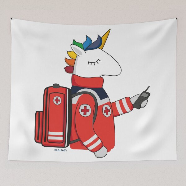 Item preview, unicorn paramedic designed and sold by LaDaDi.