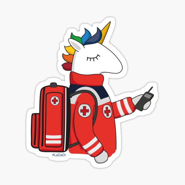 unicorn paramedic Sticker