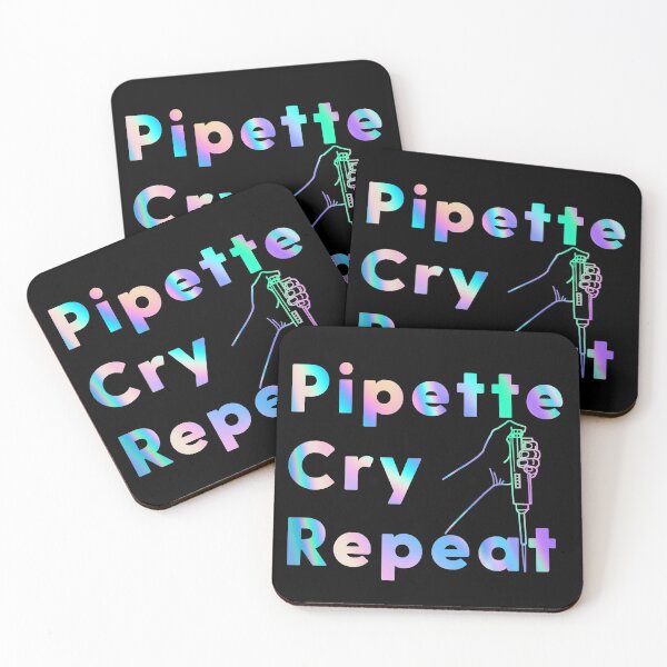 Item preview, PCR Pipette Cry Repeat Holographic designed and sold by labstud.