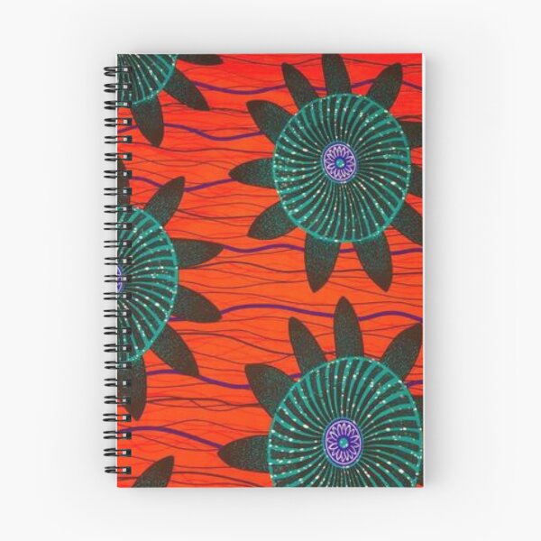 Item preview, Red and Blue Flower Pattern designed and sold by africanvisuals.
