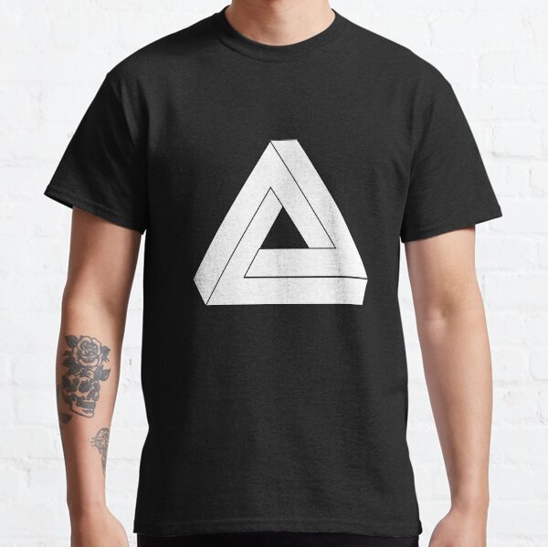 Cube Triangle Optical Illusion Classic T-Shirt