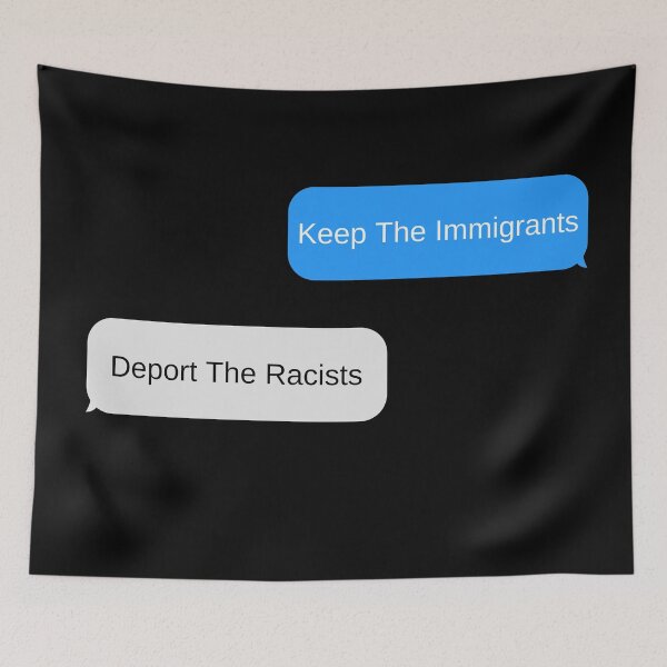 Item preview, keep the immigrants deport the racists designed and sold by Zaibo.