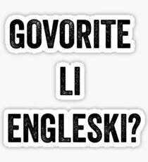 Do you speak English? (Croatian) Sticker