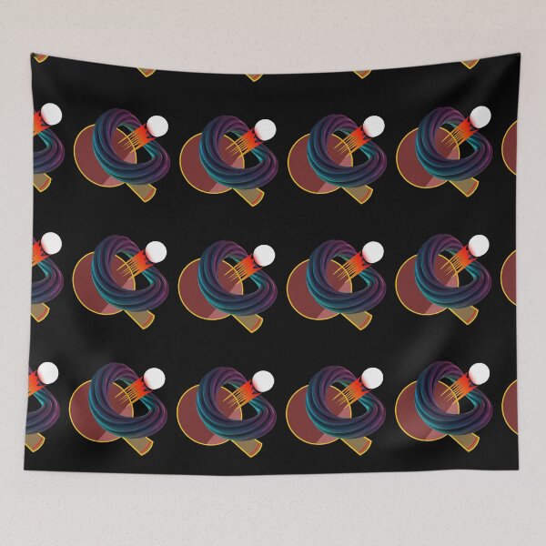 Item preview, Table tennis ball with tail through abstract ring designed and sold by Bodino.