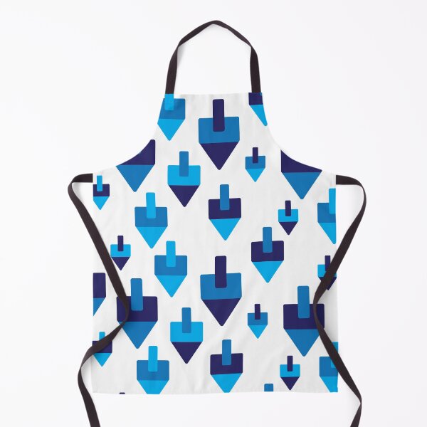 Item preview, Blue Hanukkah dreidles pattern designed and sold by sigdesign.