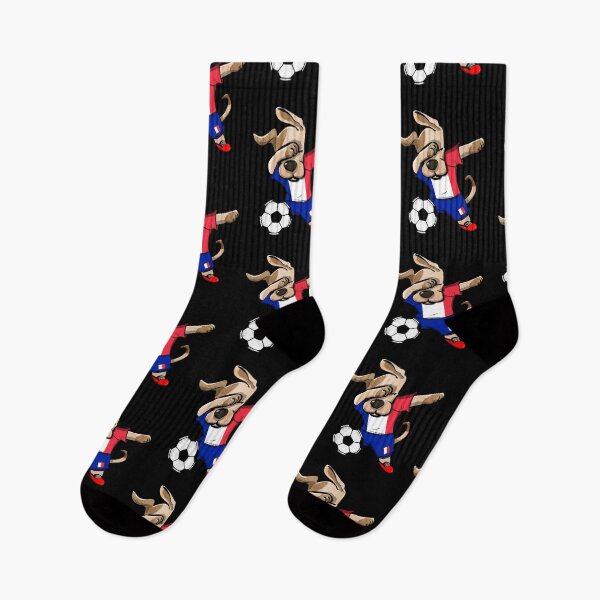 Artikelvorschau, Dabbing Dog France Soccer Jersey French Football Lovers Gift entworfen und verkauft von DesignCube.