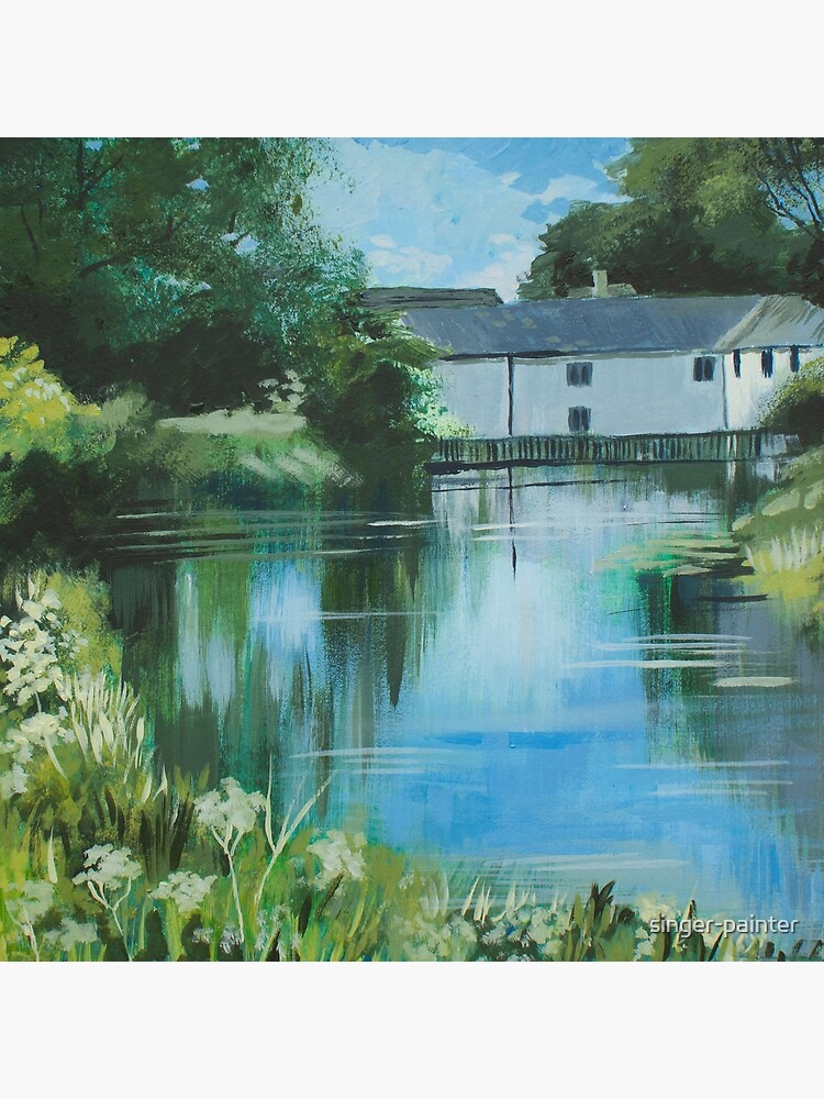 "Cowbridge Mill, Malmesbury" Poster by singerpainter Redbubble