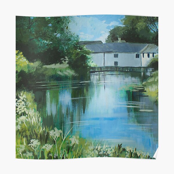 "Cowbridge Mill, Malmesbury" Poster by singerpainter Redbubble