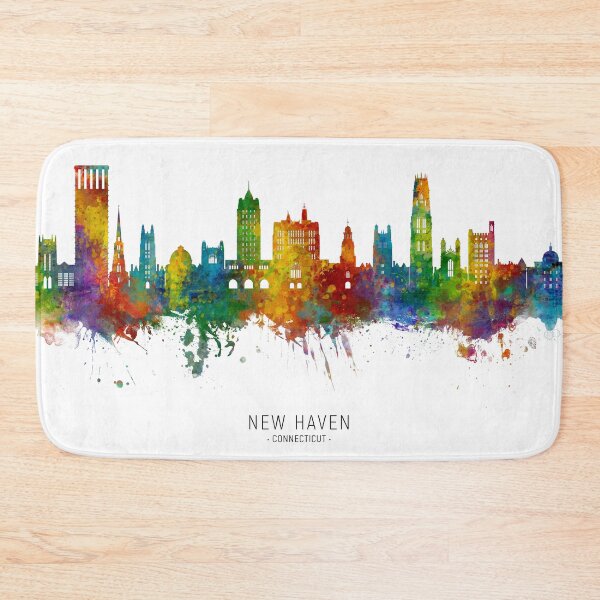Item preview, New Haven Connecticut Skyline designed and sold by ArtPrints.