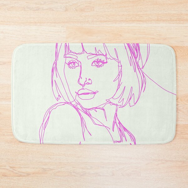 Item preview, pink girl line drawing  designed and sold by Hetbet123.