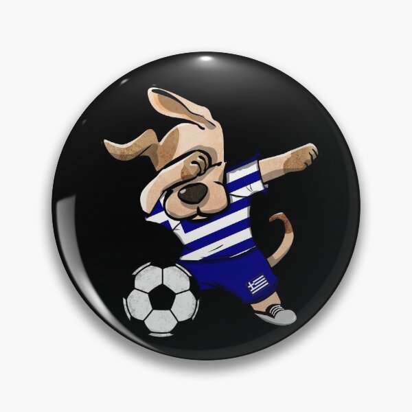 Item preview, Dabbing Dog Greece Soccer Jersey Greek Football Lovers Gift designed and sold by DesignCube.