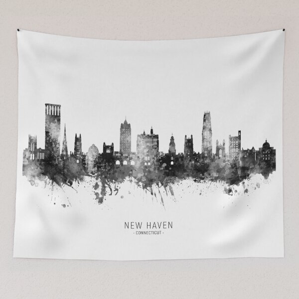 Item preview, New Haven Connecticut Skyline designed and sold by ArtPrints.