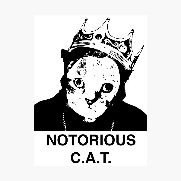 Item preview, Notorious C.A.T. designed and sold by mamisarah.