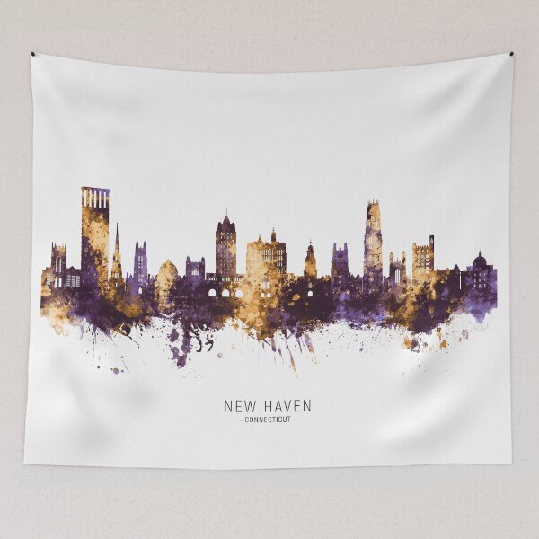 Item preview, New Haven Connecticut Skyline designed and sold by ArtPrints.