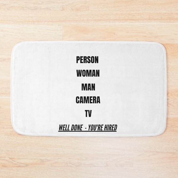 Item preview, Person, woman,man, camera, TV, well done - you're hired designed and sold by Yesmalady.