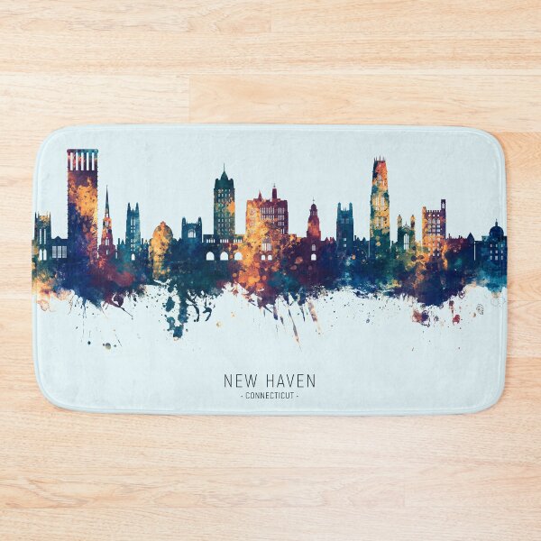 Item preview, New Haven Connecticut Skyline designed and sold by ArtPrints.