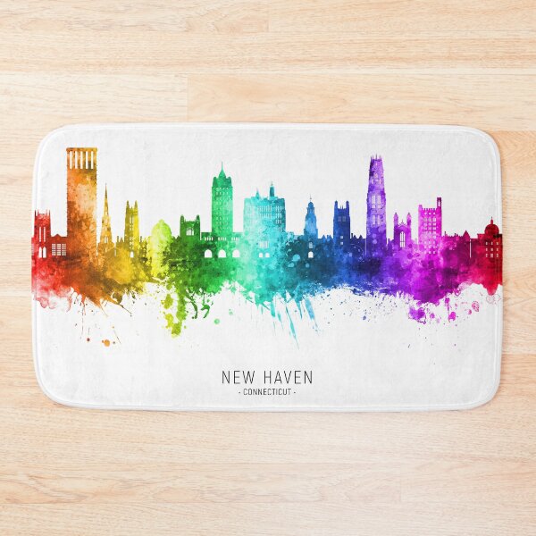 Item preview, New Haven Connecticut Skyline designed and sold by ArtPrints.