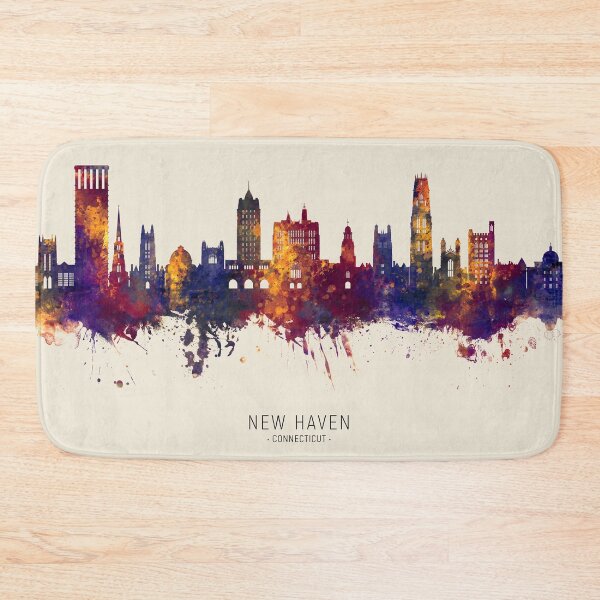 Item preview, New Haven Connecticut Skyline designed and sold by ArtPrints.