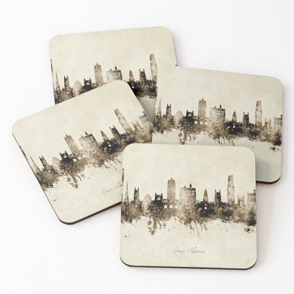 Item preview, New Haven Connecticut Skyline designed and sold by ArtPrints.