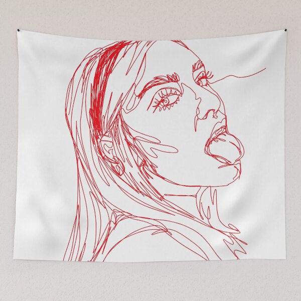 Item preview, red line drawing  designed and sold by Hetbet123.