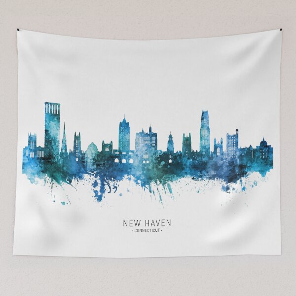 Item preview, New Haven Connecticut Skyline designed and sold by ArtPrints.