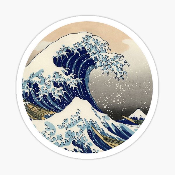 The Great Wave Off Kanagawa Stickers for Sale