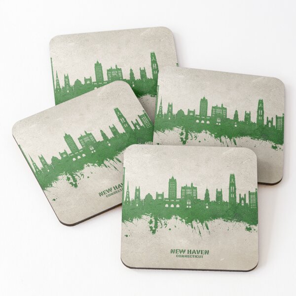 Item preview, New Haven Connecticut Skyline designed and sold by ArtPrints.