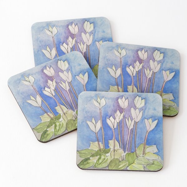 Item preview, White Cyclamen K designed and sold by kaleidimo.