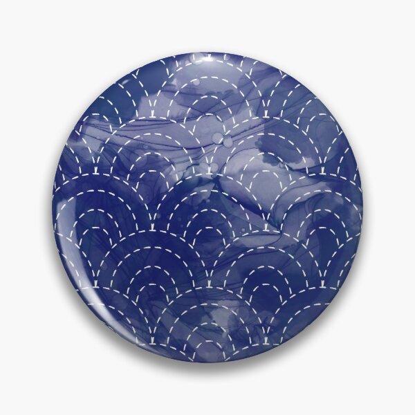 Item preview, Japanese Sashiko Pattern with Abstract Background designed and sold by mchristyani.