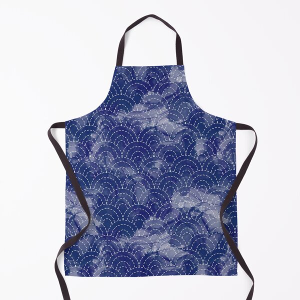 Item preview, Japanese Sashiko Pattern with Abstract Background designed and sold by mchristyani.