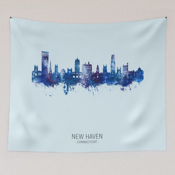 Item preview, New Haven Connecticut Skyline designed and sold by ArtPrints.