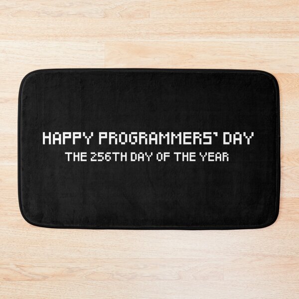 Item preview, Happy Programmers' Day - white font black background designed and sold by codingpotato.