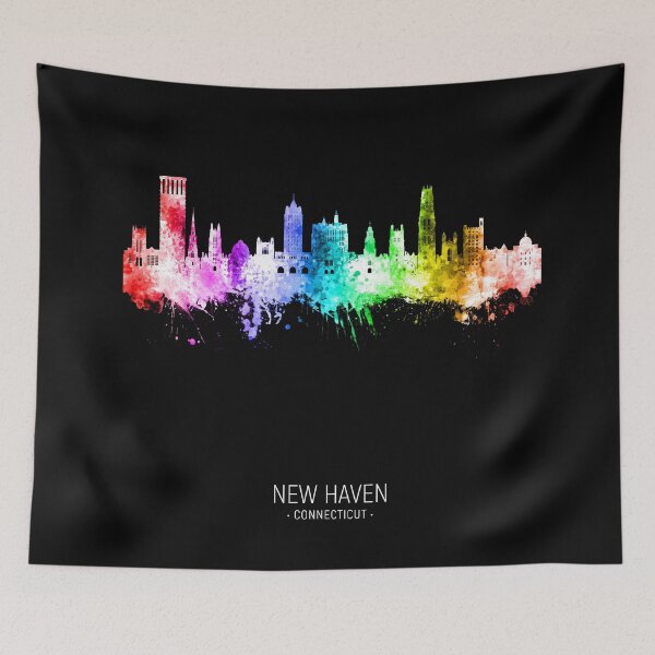 Item preview, New Haven Connecticut Skyline designed and sold by ArtPrints.