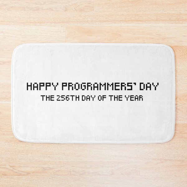 Item preview, Happy Programmers' Day - black font white background designed and sold by codingpotato.