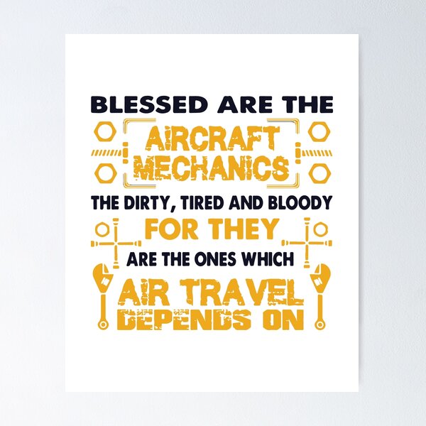 Item preview, Blessed are the aircraft mechanics designed and sold by designdroplet.