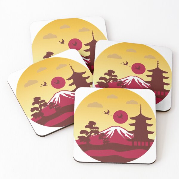Item preview, Japanese Ink Painting volcano designed and sold by alexquang.