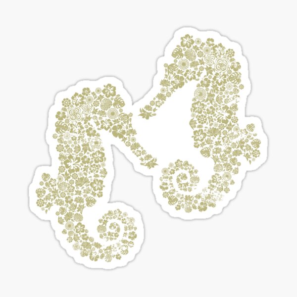 Artikel-Vorschau von Vintage Flowers Seahorse, designt und verkauft von bestshirtdesign.