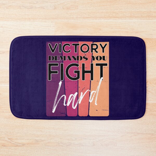 Item preview, Fight hard and achive victory designed and sold by ChatterFox.