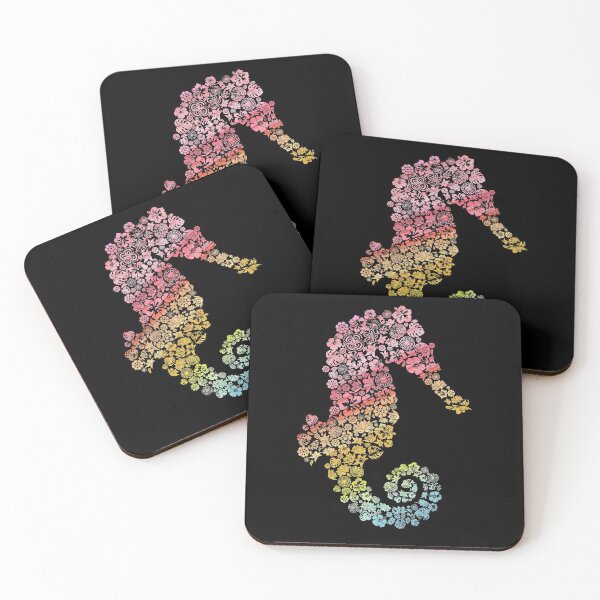 Item preview, Colorful Flowers Rainbow Seahorse designed and sold by bestshirtdesign.