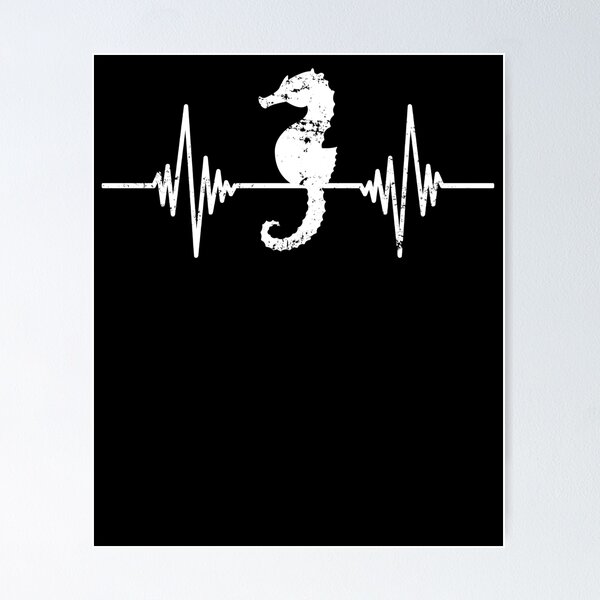 Artikel-Vorschau von Seahorse Heartbeat Seahorse, designt und verkauft von bestshirtdesign.