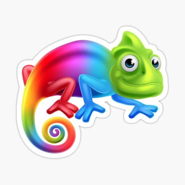 Item preview, Funny Rainbow Chameleon  designed and sold by cgroenewald.